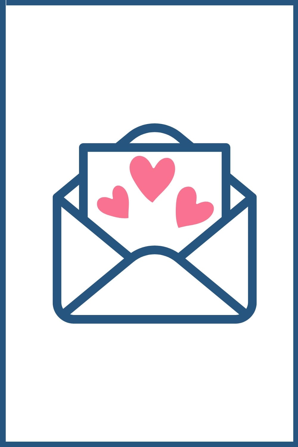 Graphic envelope with letter.